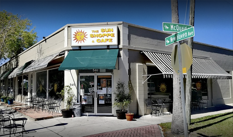 Photo of the Sun Shoppe & Cafe from the outside.